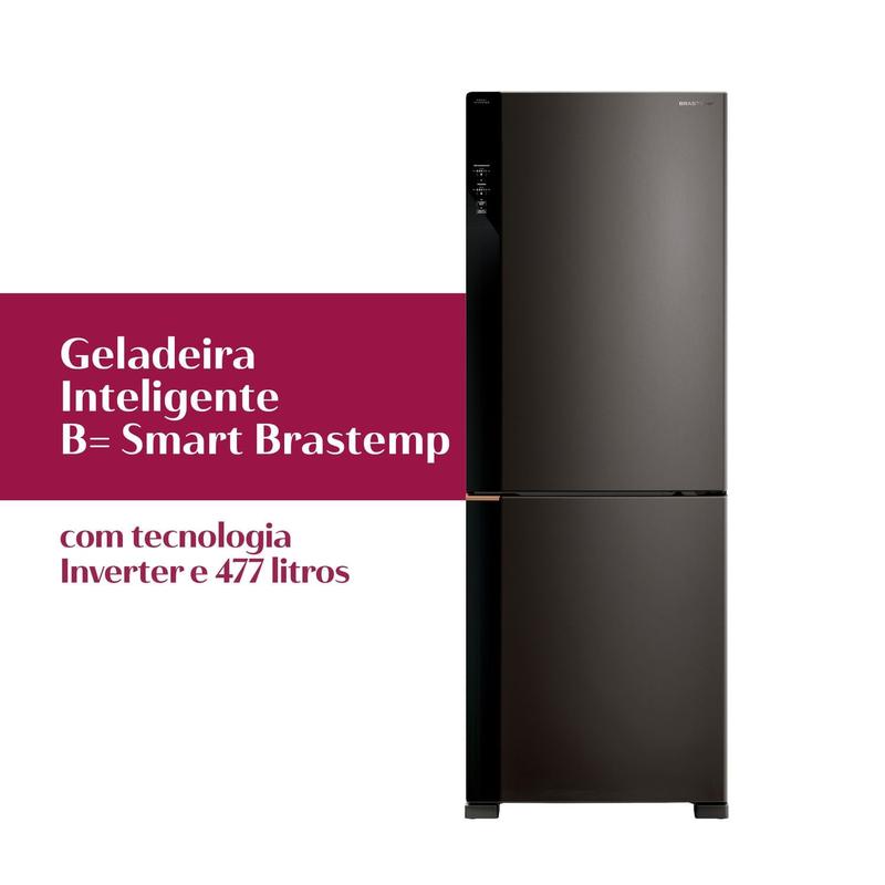 Geladeira Inteligente com Flex Freeze B= Smart Brastemp Frost Free